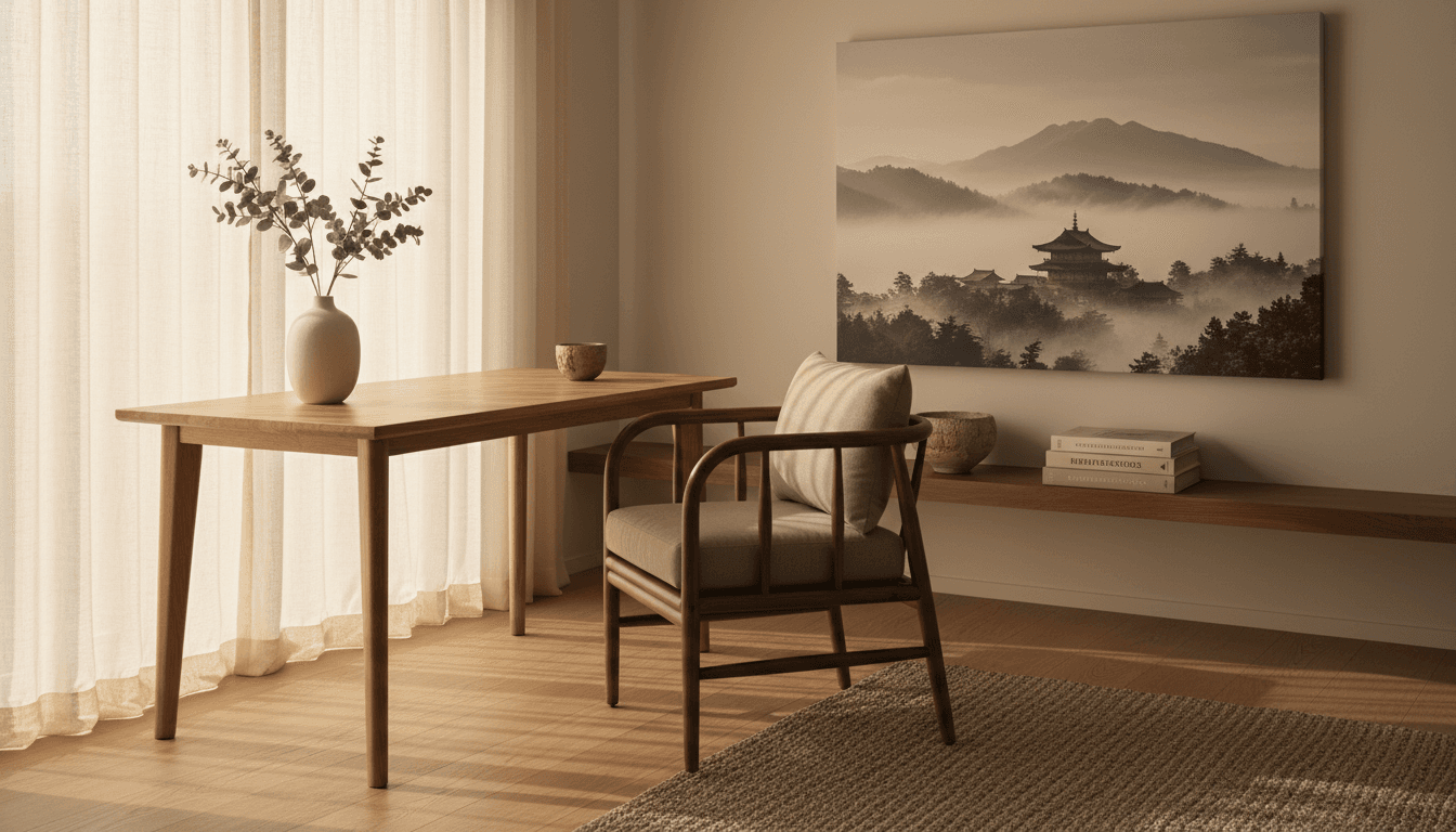 Japandi Home Office design 2