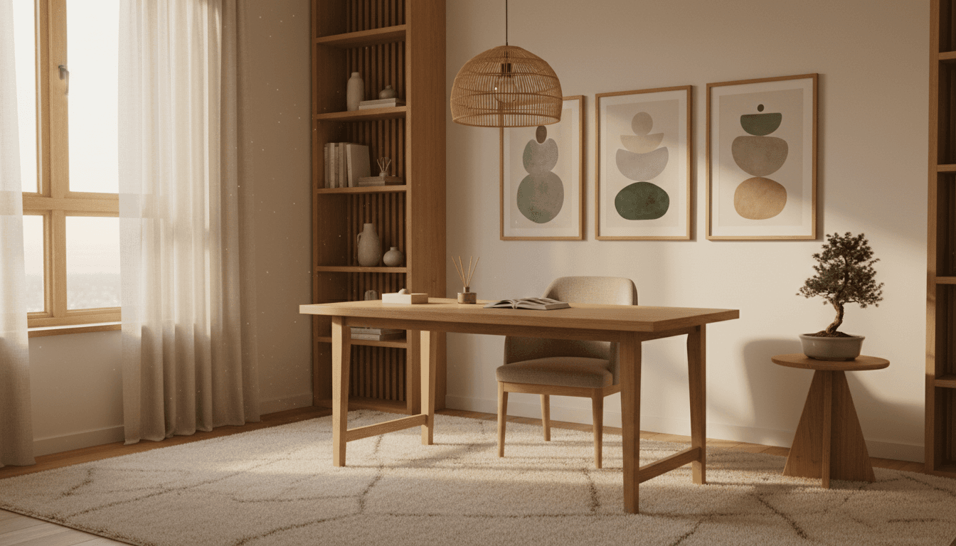 Japandi Home Office design