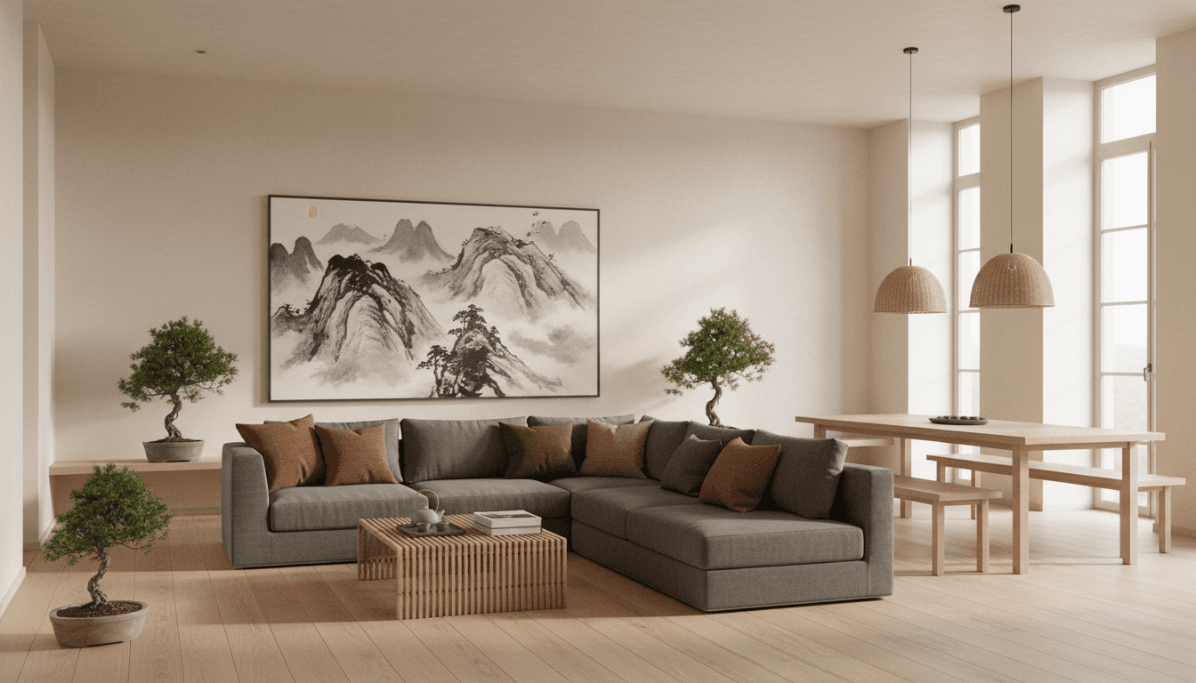 Japandi Living Room design 1