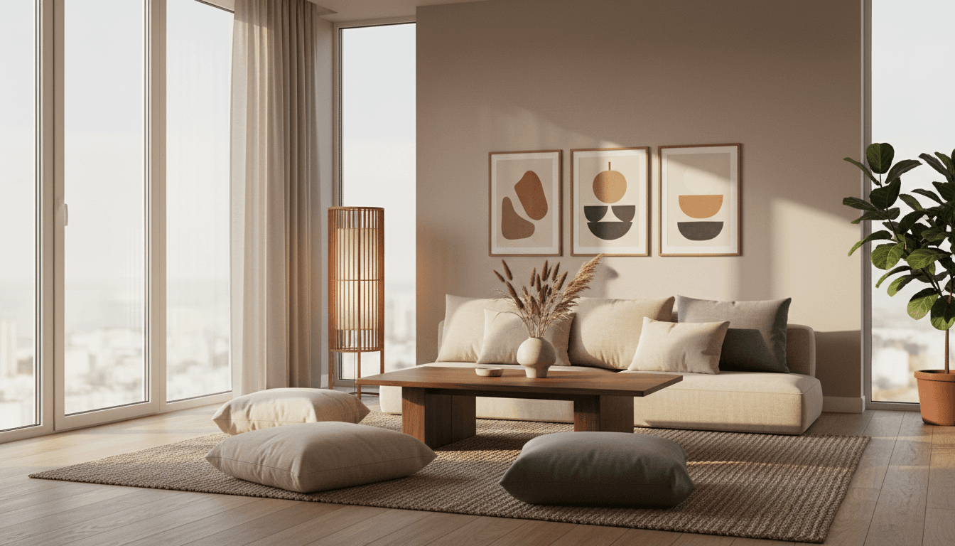 Japandi Living Room design 2