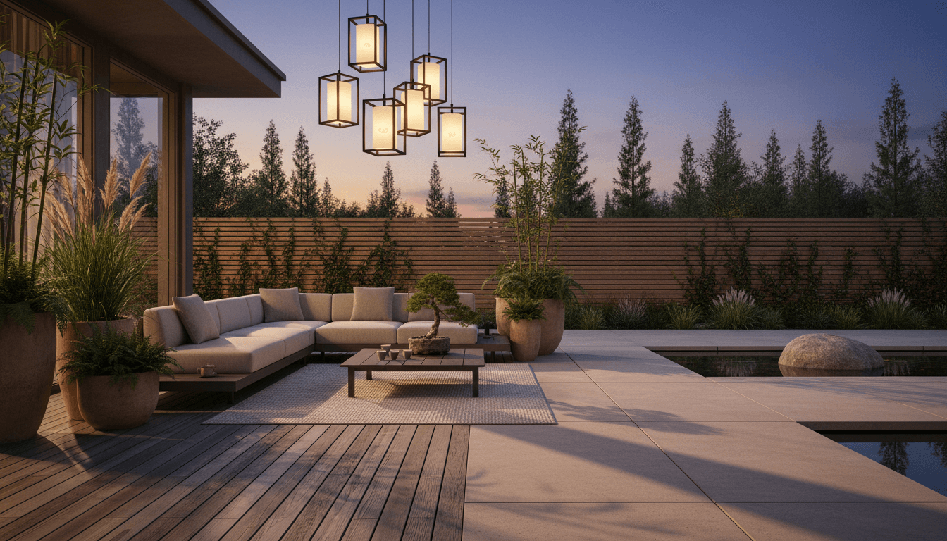 Japandi Outdoor Space design 3