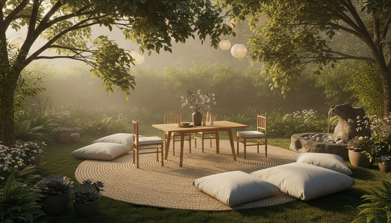 Japandi Outdoor Space design