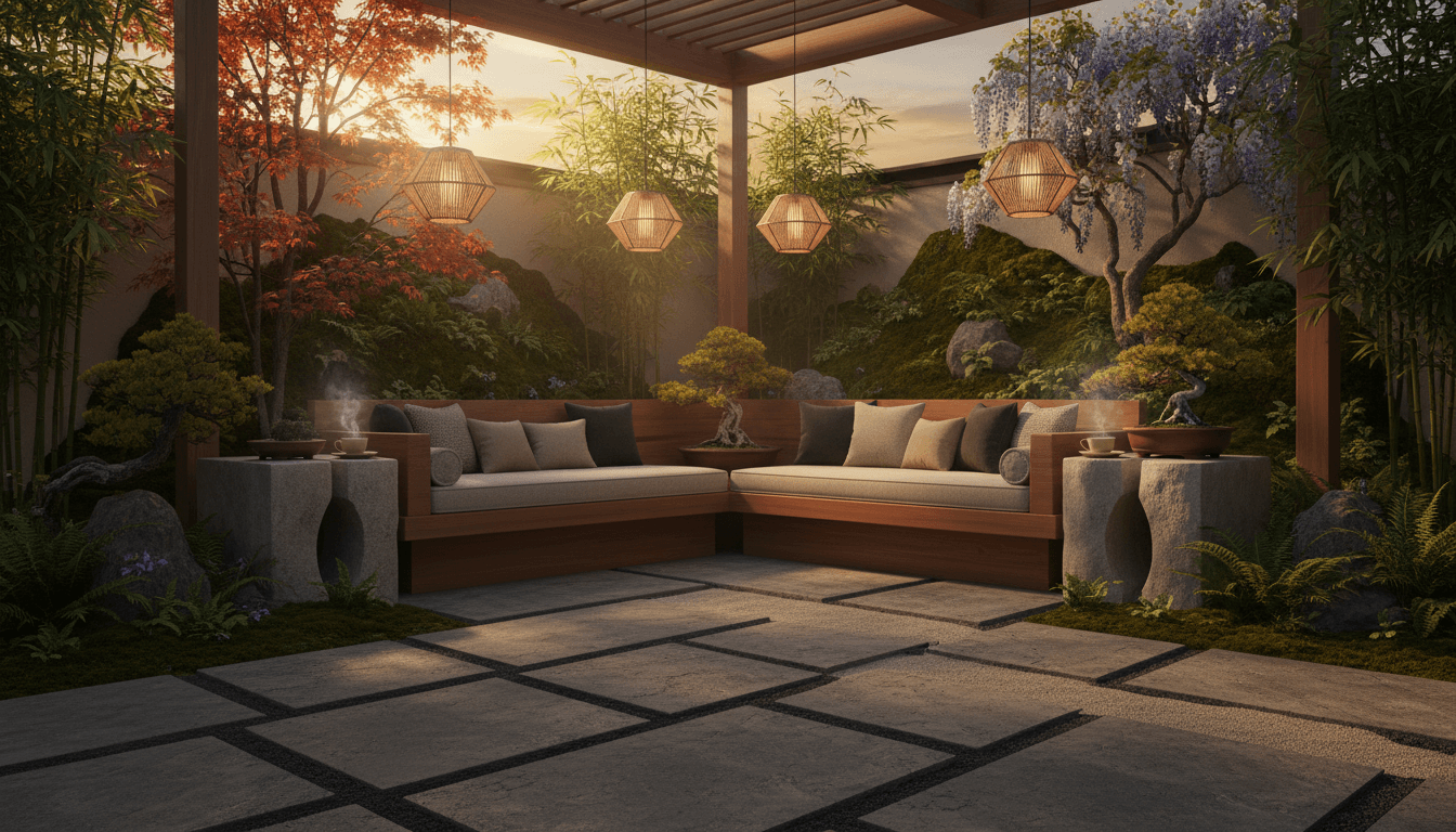 Japandi Outdoor Space design