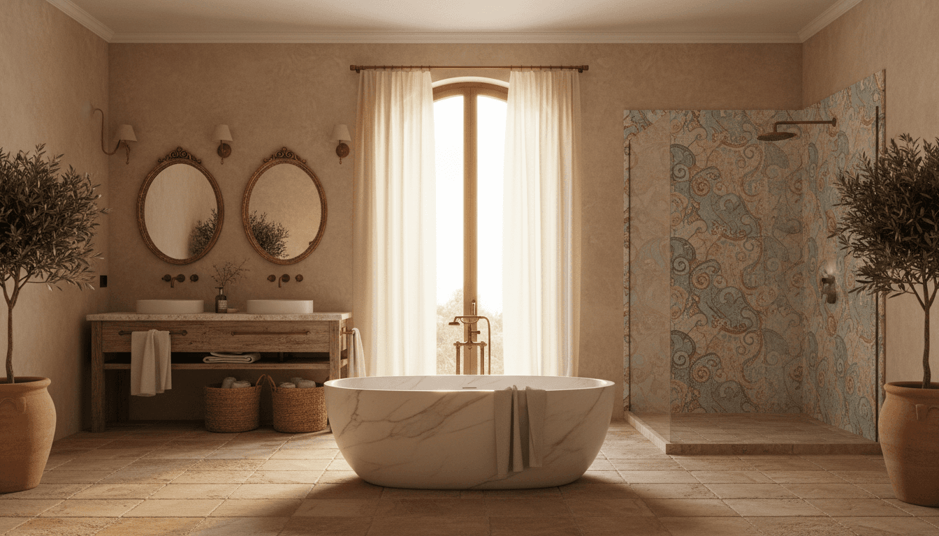 Mediterranean Bathroom design