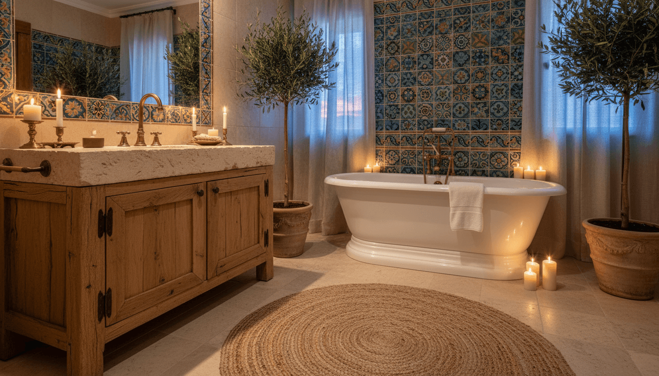 Mediterranean Bathroom design