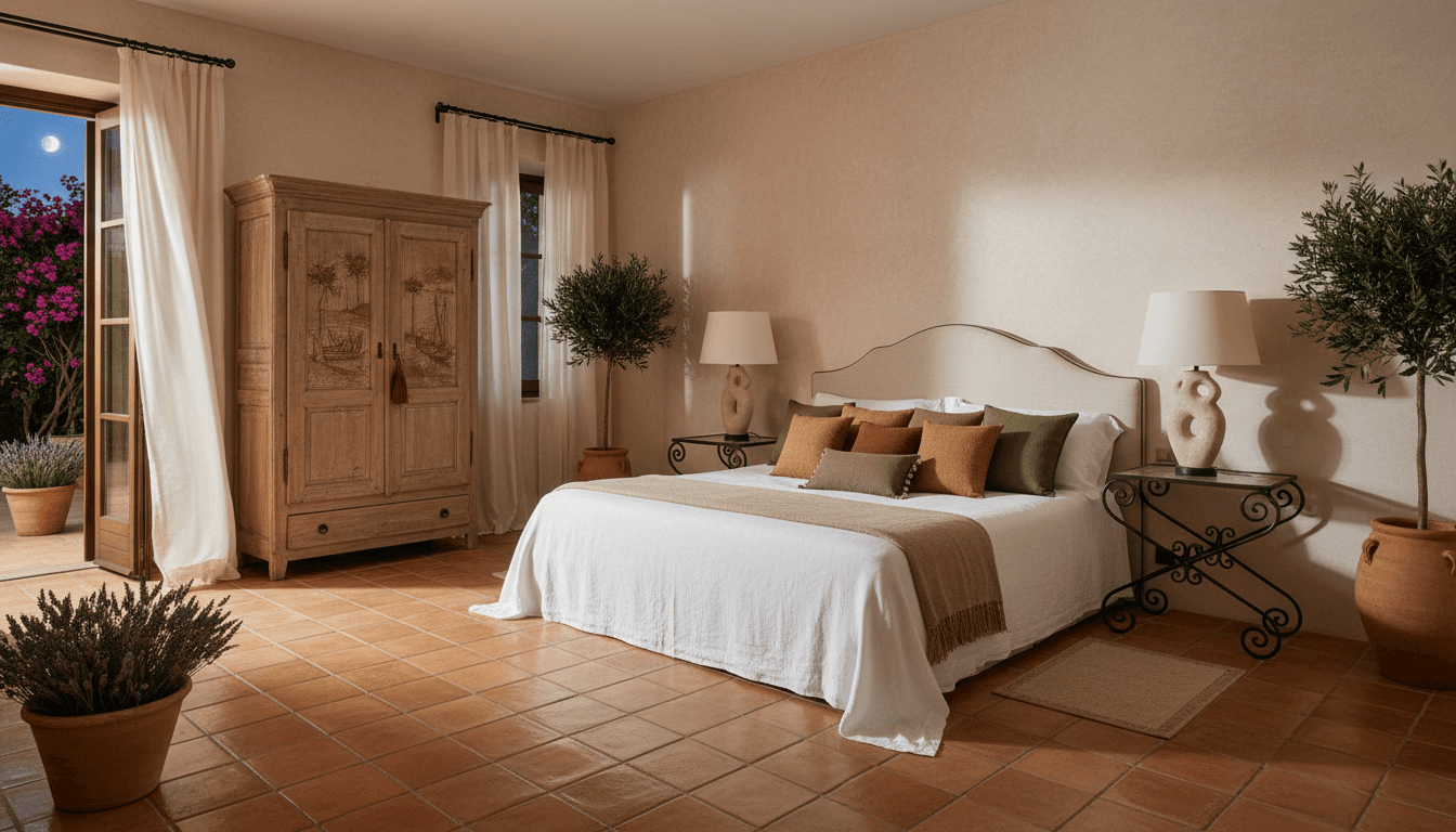 Mediterranean Bedroom design 3