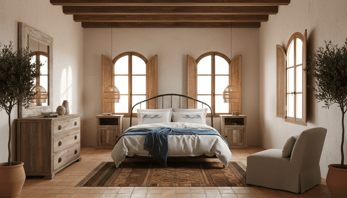 Mediterranean Bedroom design