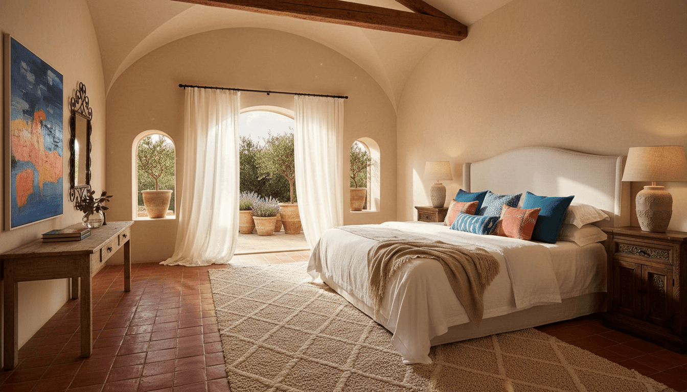 Mediterranean Bedroom design