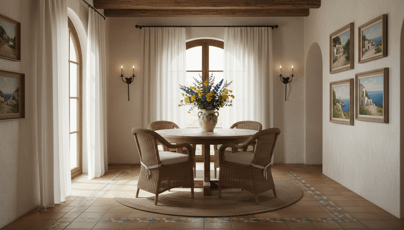 Mediterranean Dining Room design