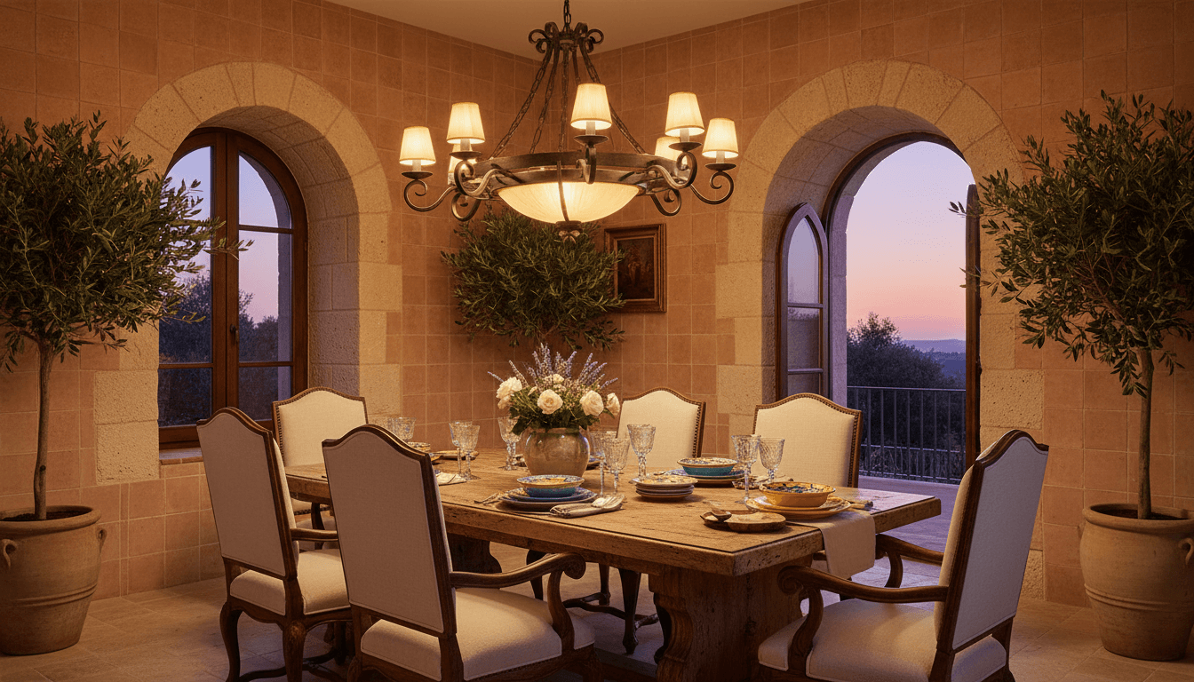 Mediterranean Dining Room design
