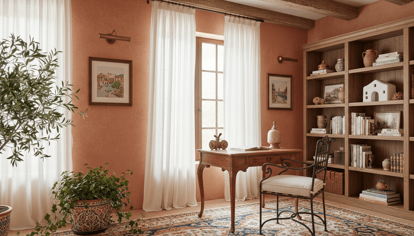 Mediterranean Home Office design