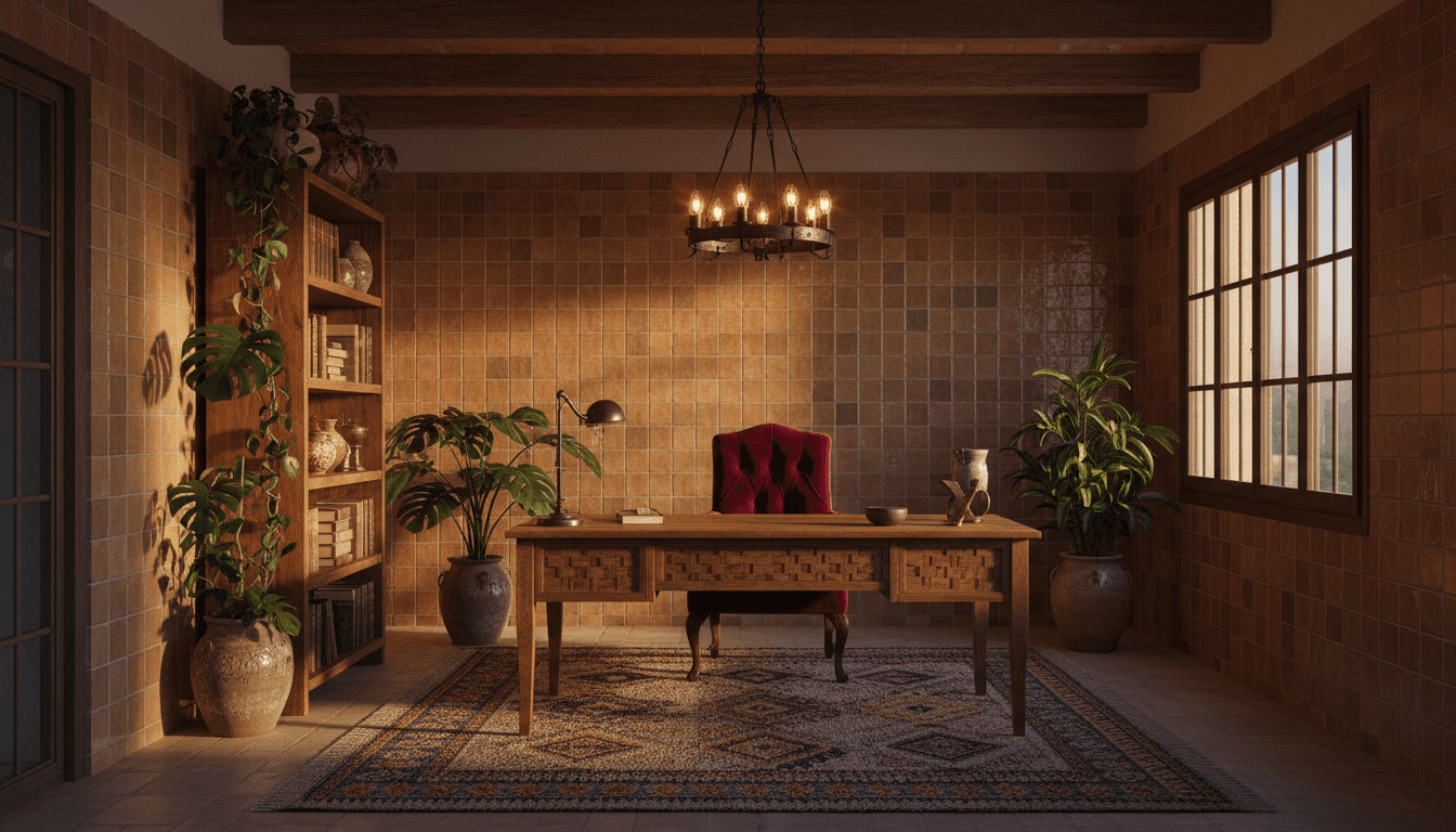 Mediterranean Home Office design