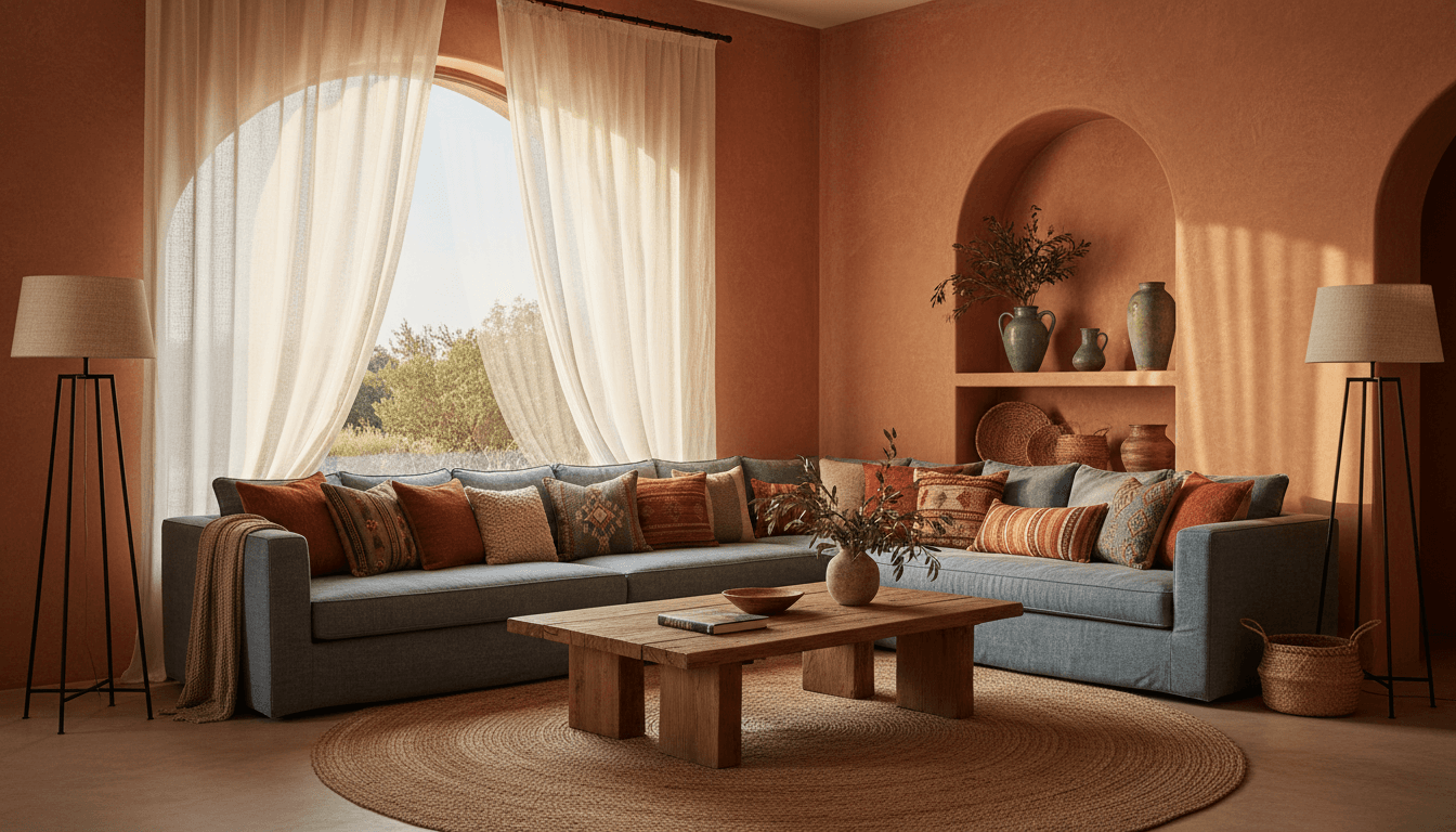 Mediterranean Living Room design 2