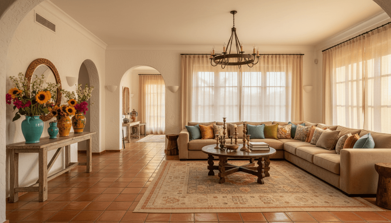 Mediterranean Living Room design