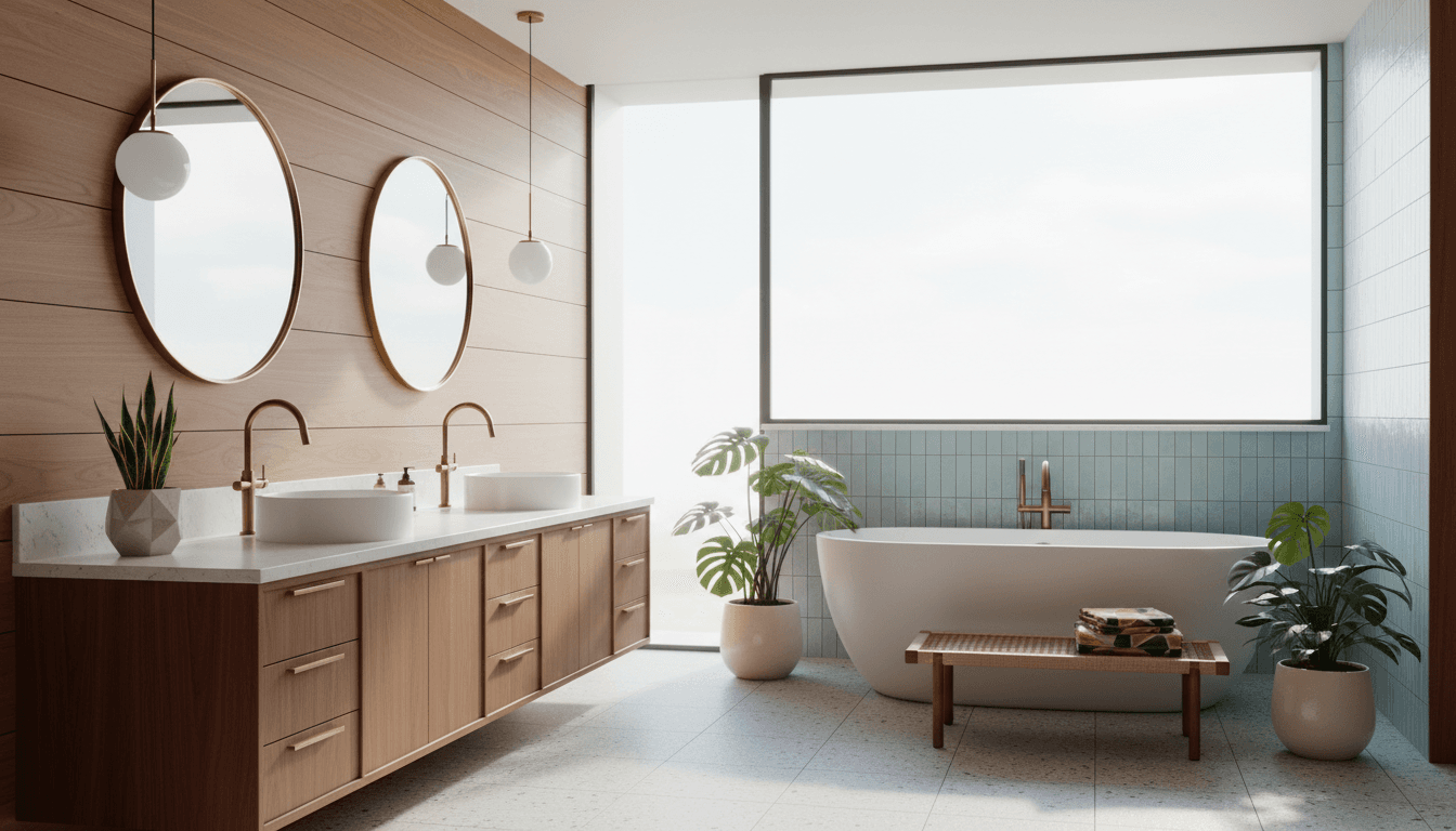 Mid-Century Modern Bathroom design 1