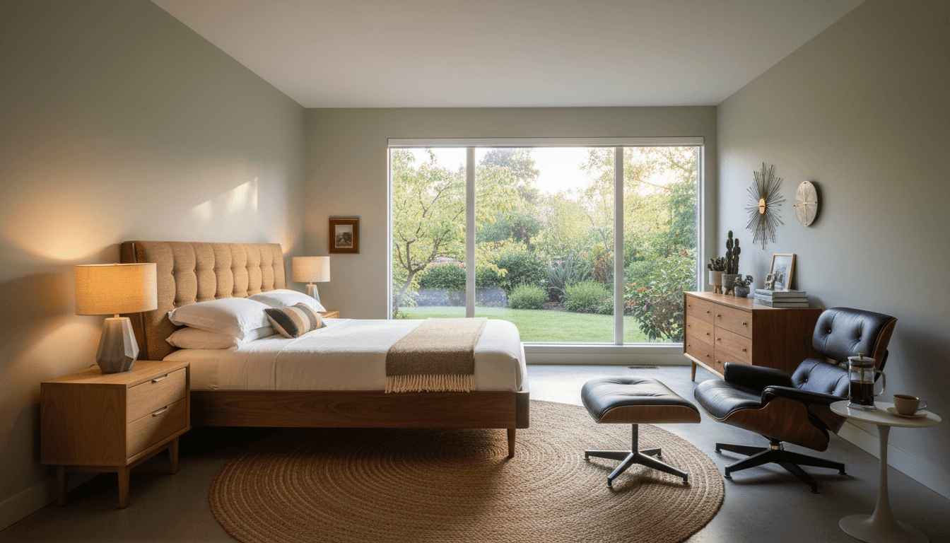 Mid-Century Modern Bedroom design 1