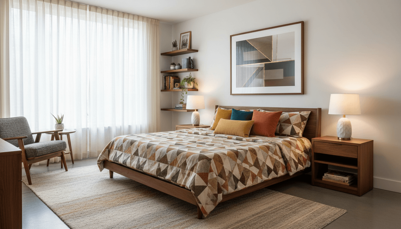 Mid-Century Modern Bedroom design