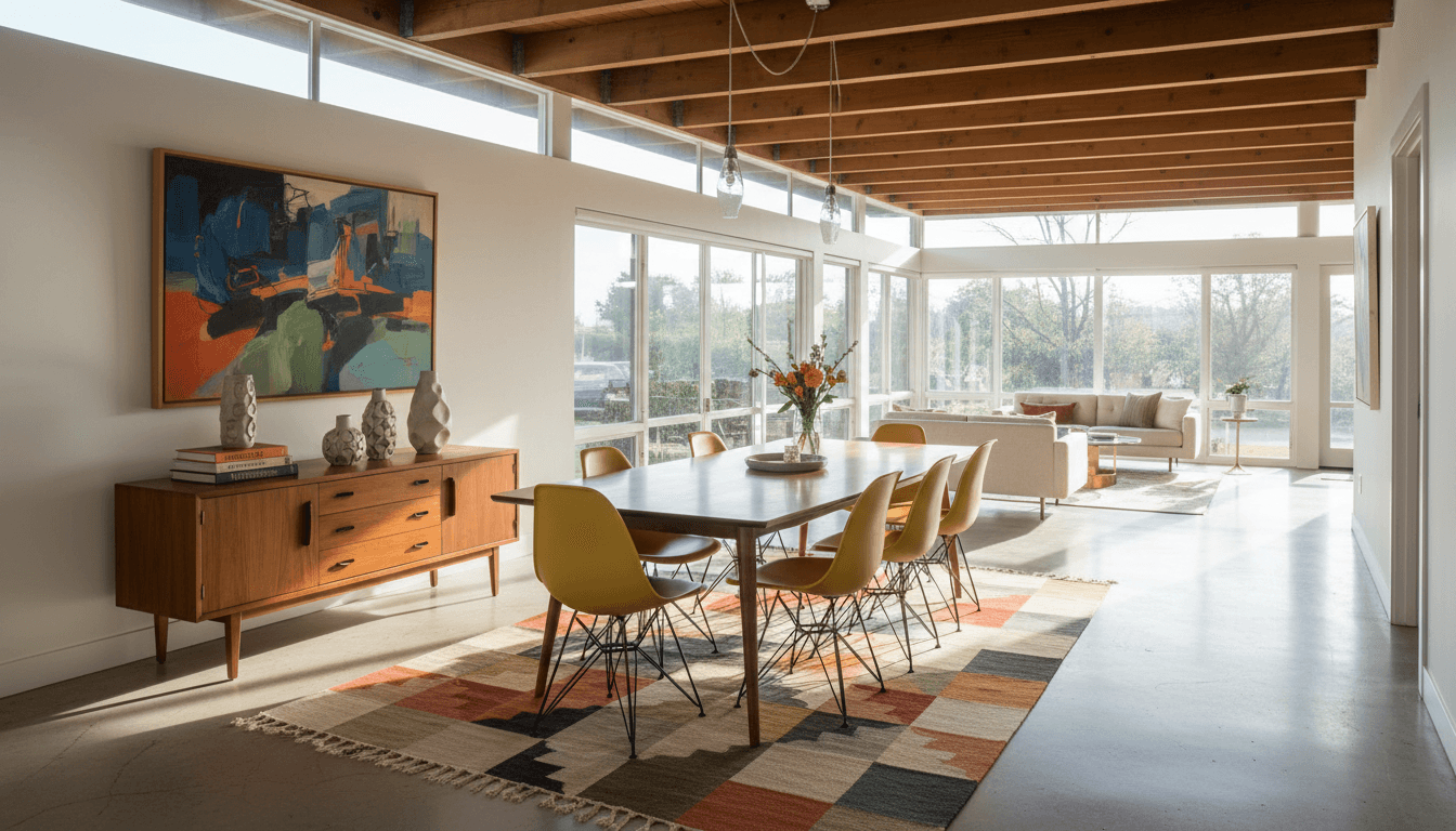 Mid-Century Modern Dining Room design 1