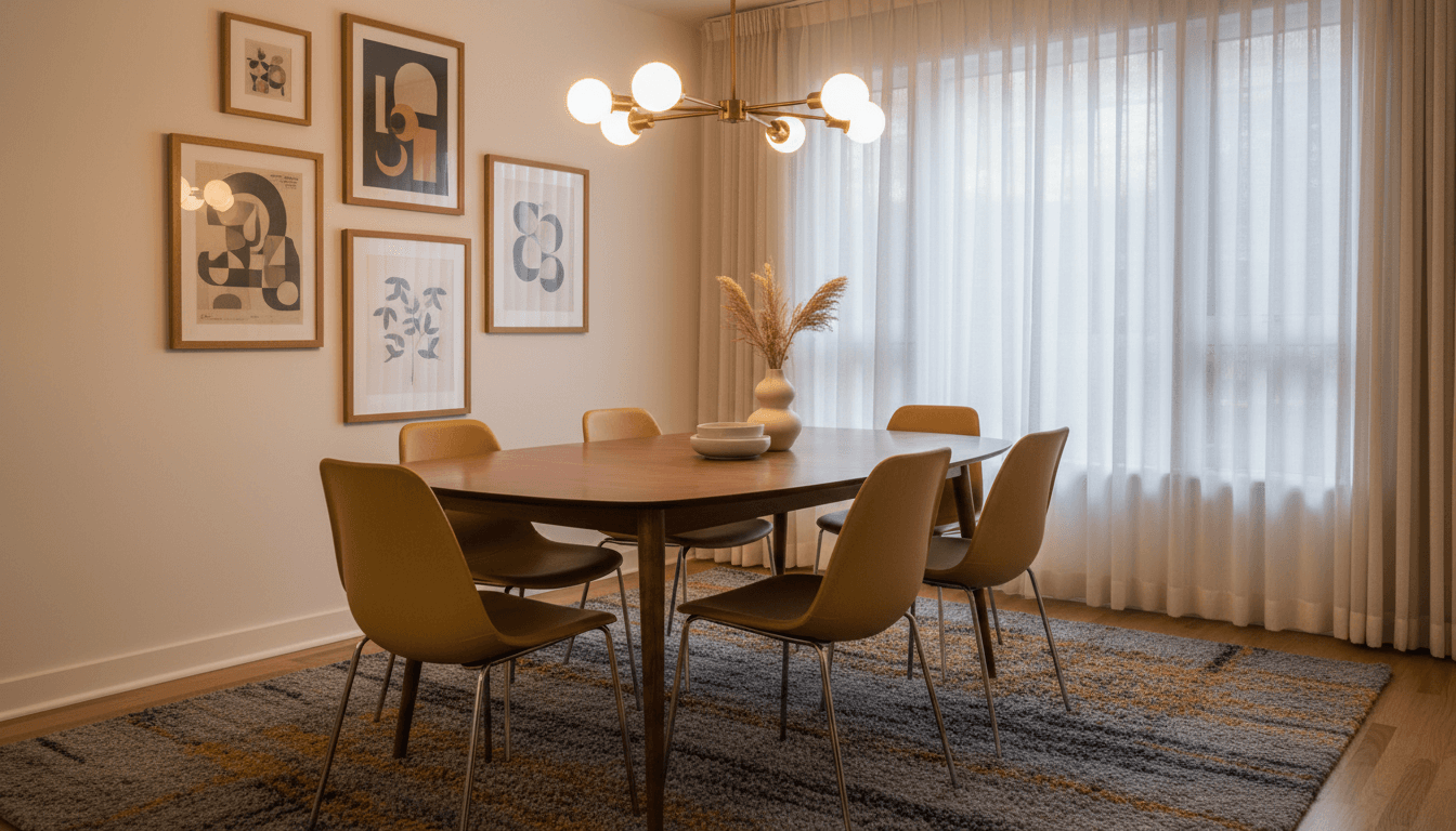 Mid-Century Modern Dining Room design