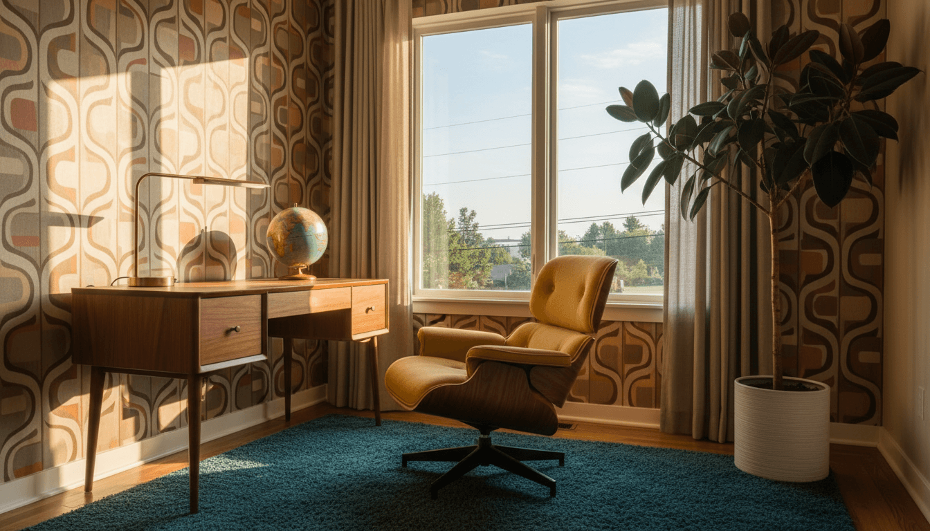 Mid-Century Modern Home Office design 2