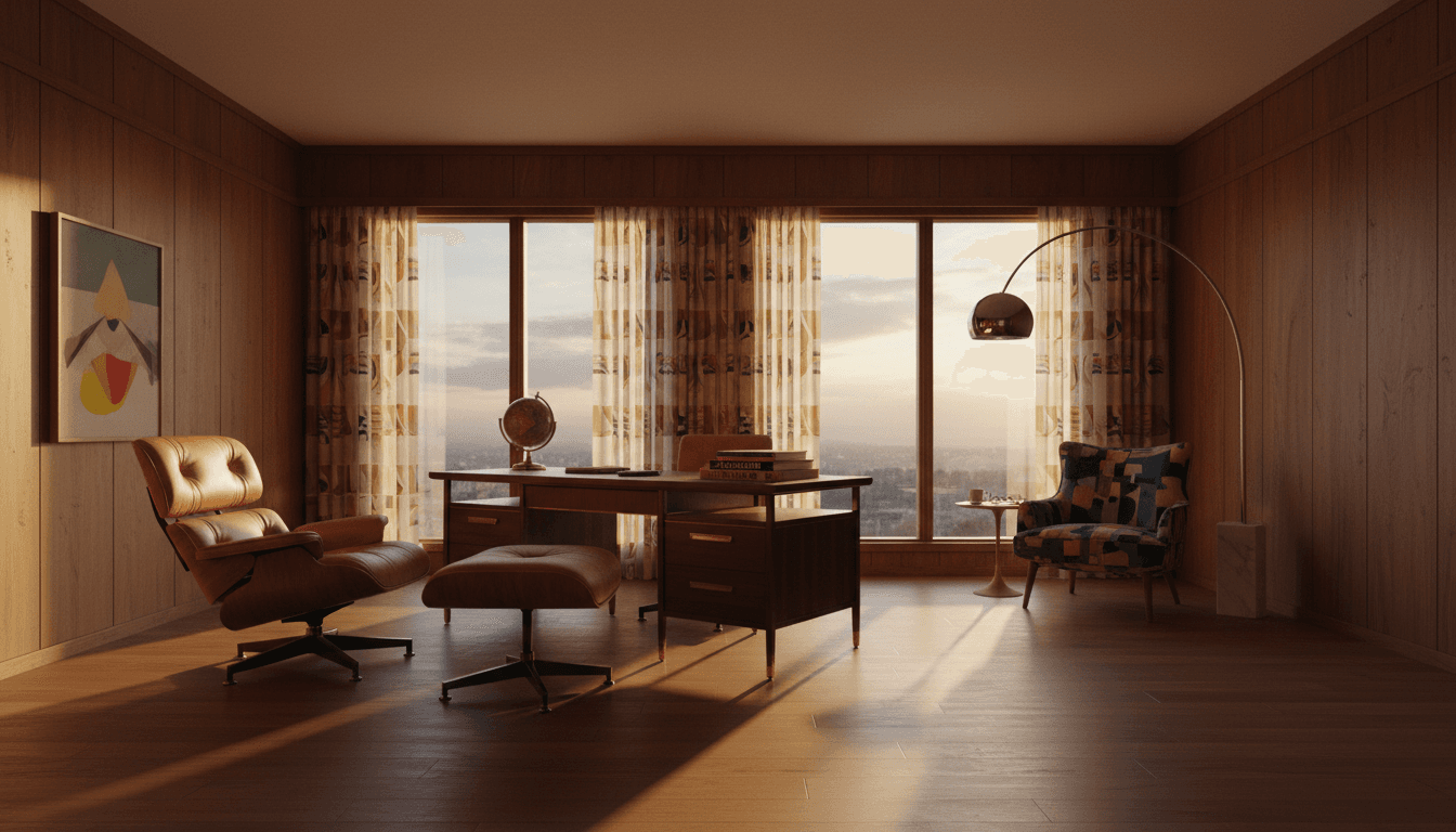 Mid-Century Modern Home Office design 3