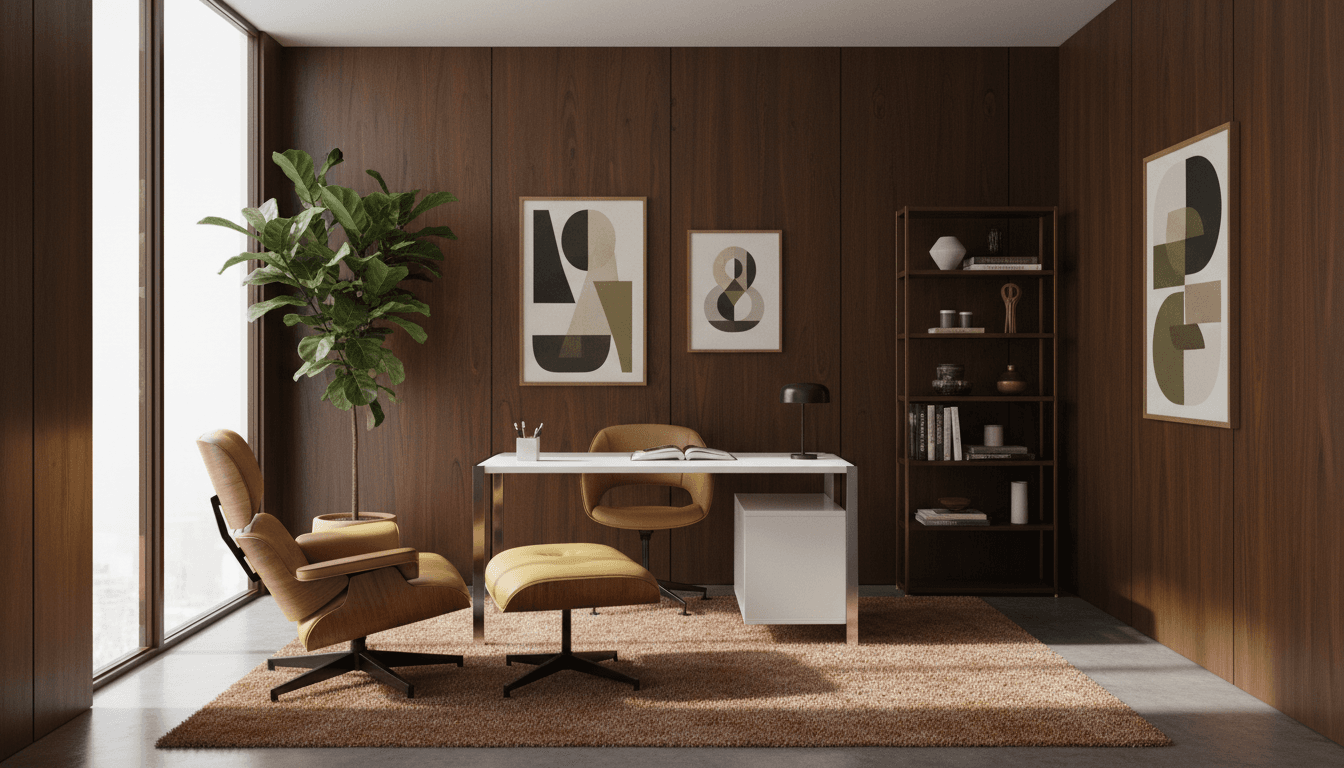 Mid-Century Modern Home Office design