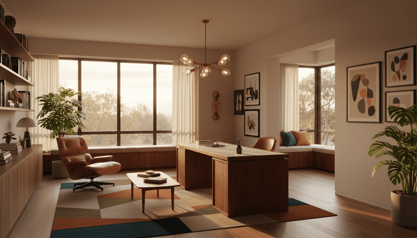 Mid-Century Modern Home Office design