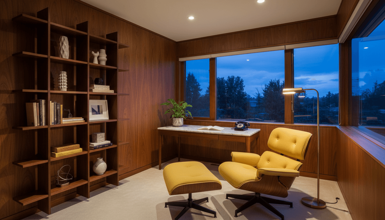 Mid-Century Modern Home Office design