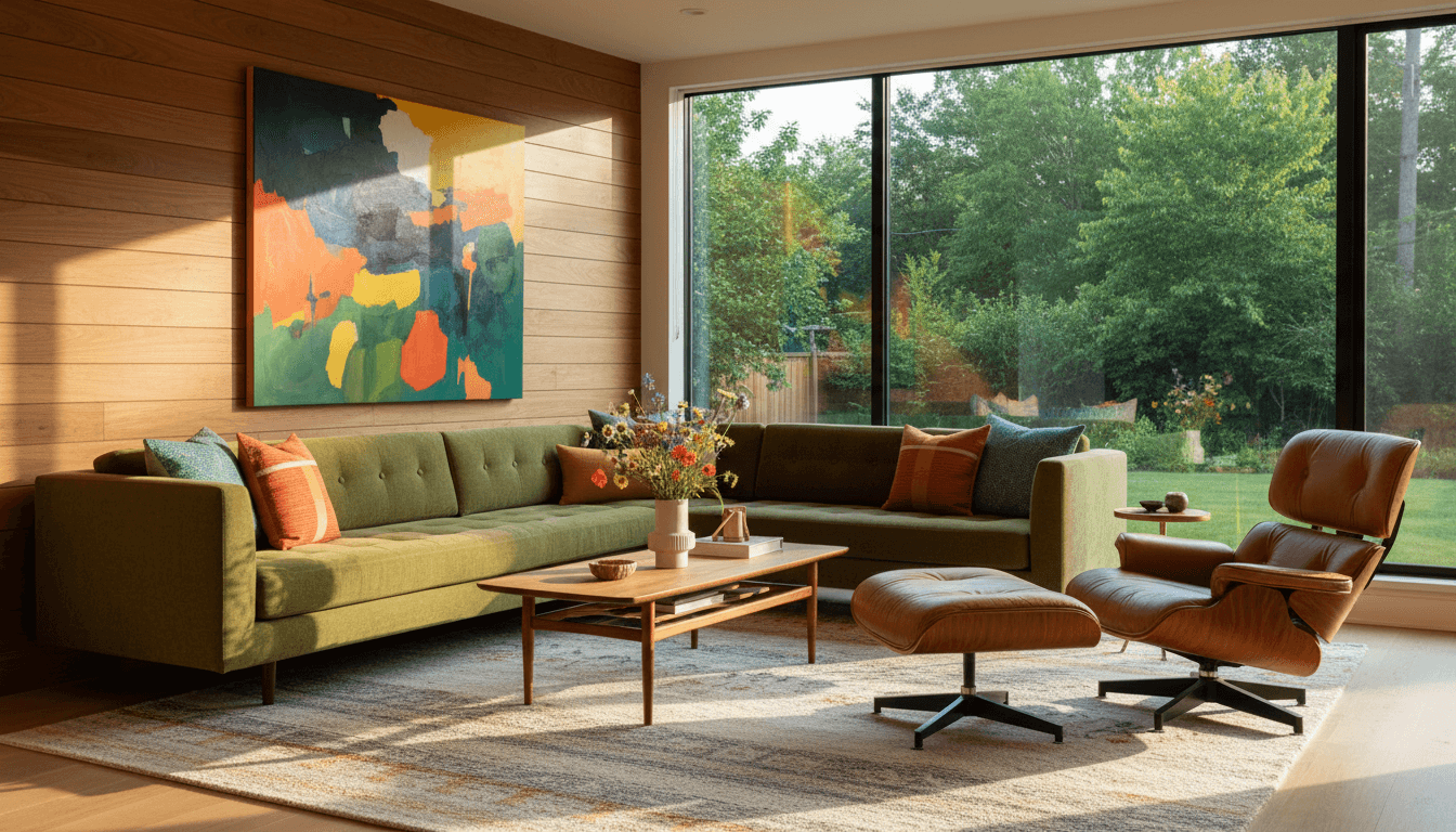 Mid-Century Modern Living Room design 2