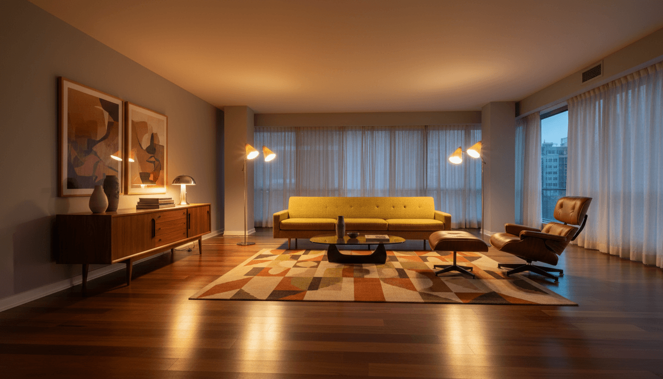 Mid-Century Modern Living Room design 3