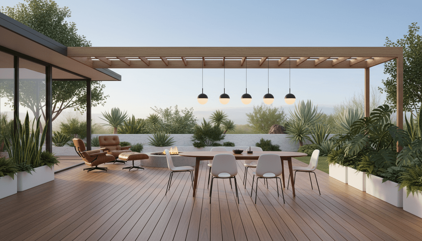 Mid-Century Modern Outdoor Space design 1