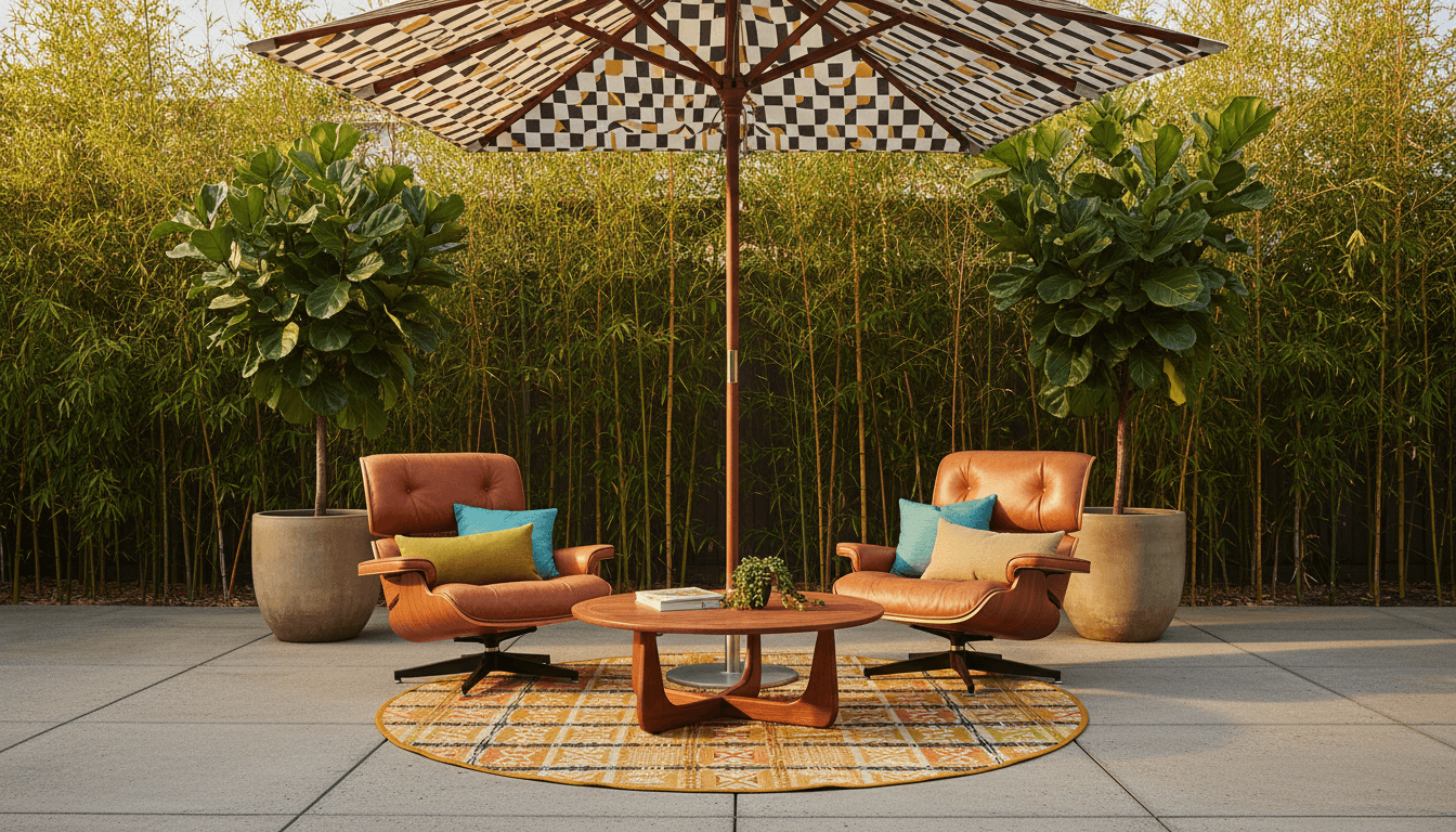 Mid-Century Modern Outdoor Space design 2