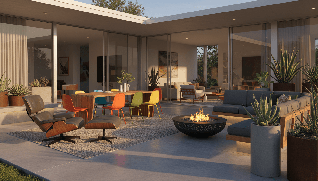 Mid-Century Modern Outdoor Space design 3