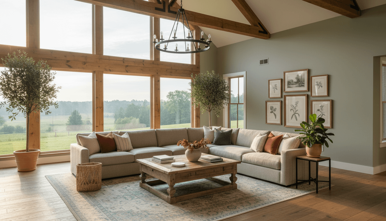 Modern Farmhouse Living Room design 1