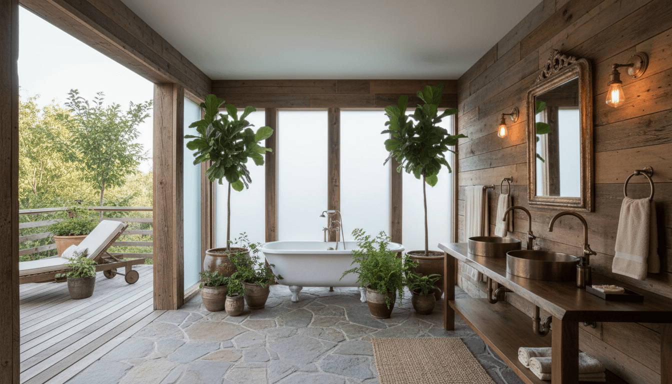 Rustic Bathroom design 1