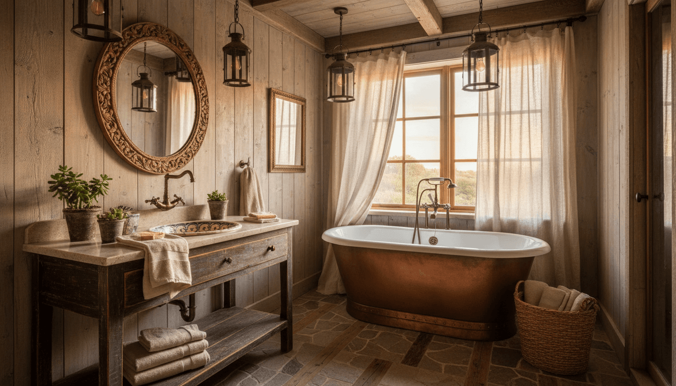 Rustic Bathroom design