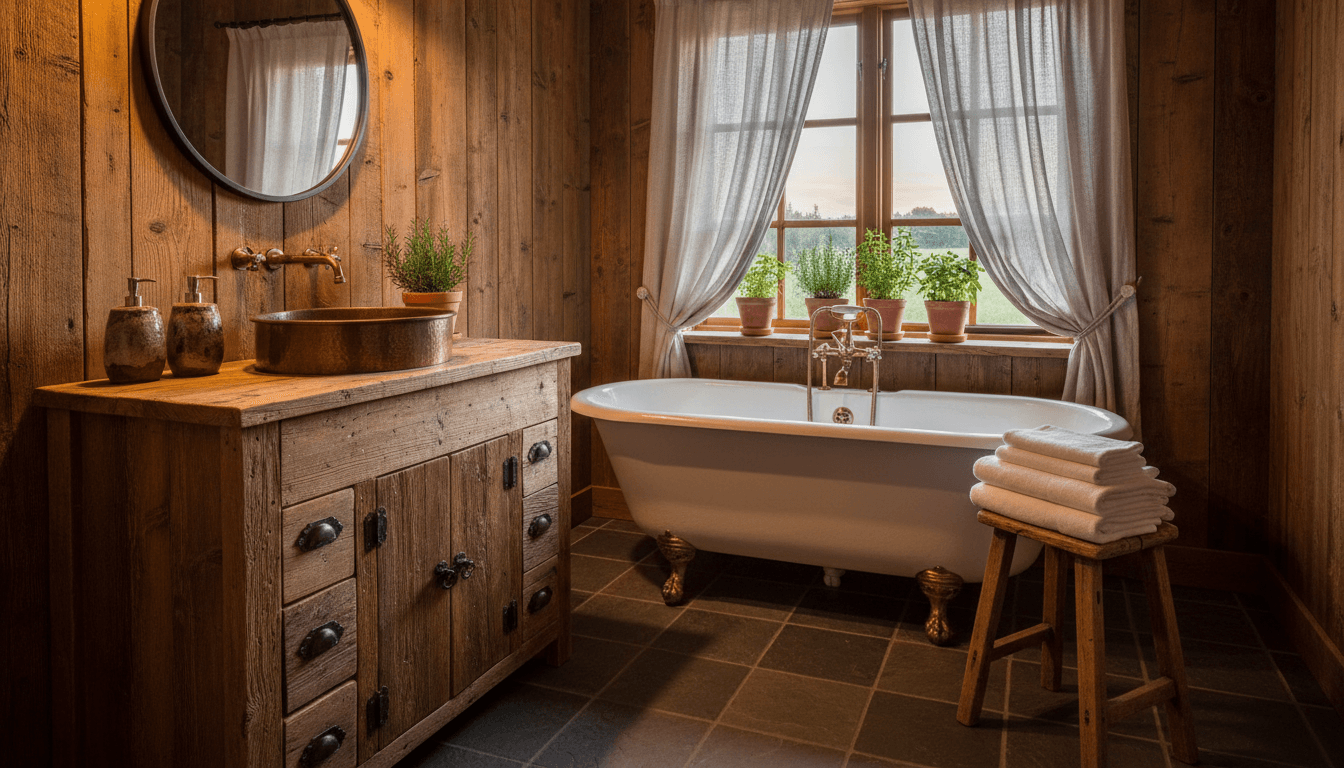 Rustic Bathroom design