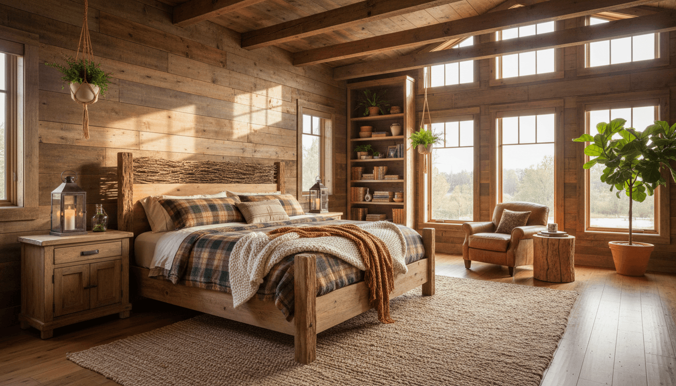 Rustic Bedroom design 1