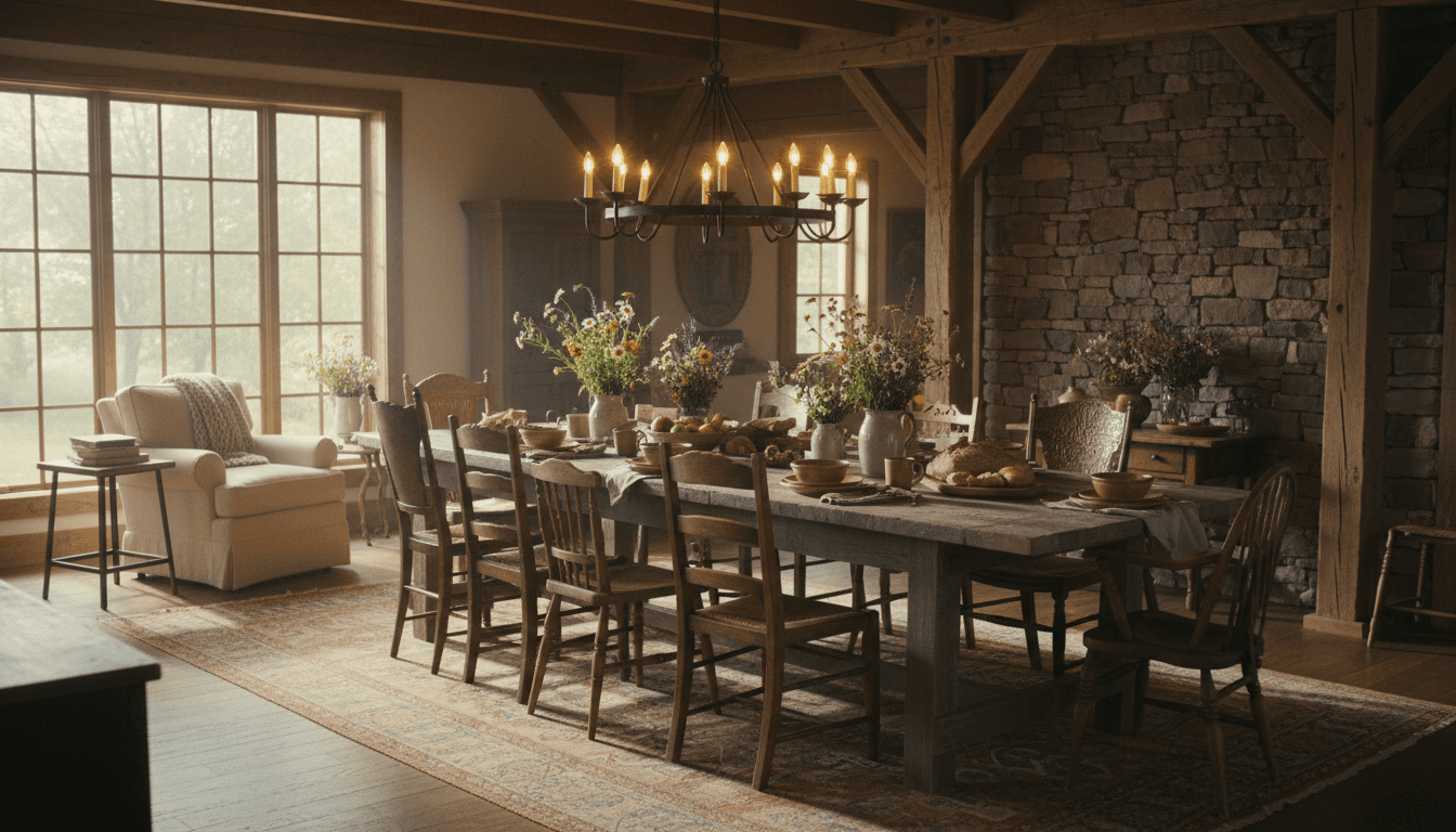 Rustic Dining Room design 1