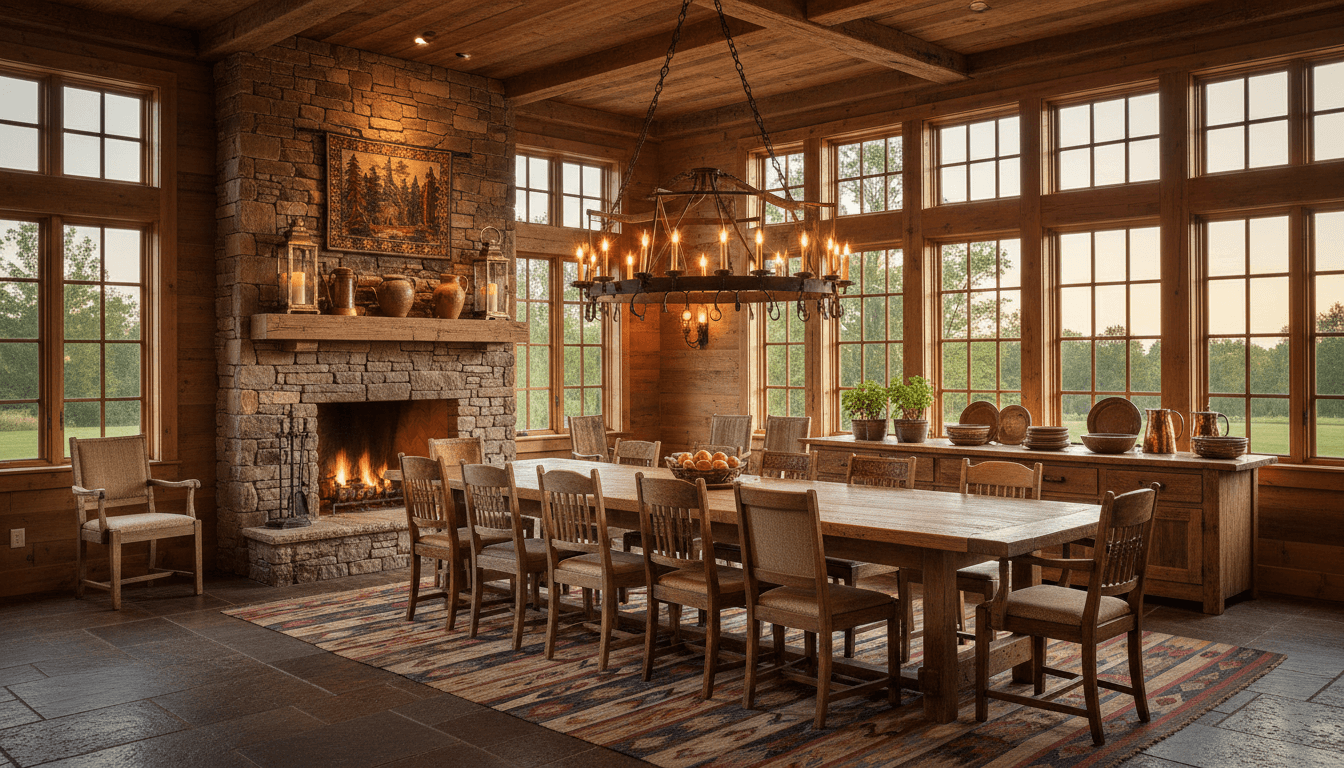 Rustic Dining Room design 3