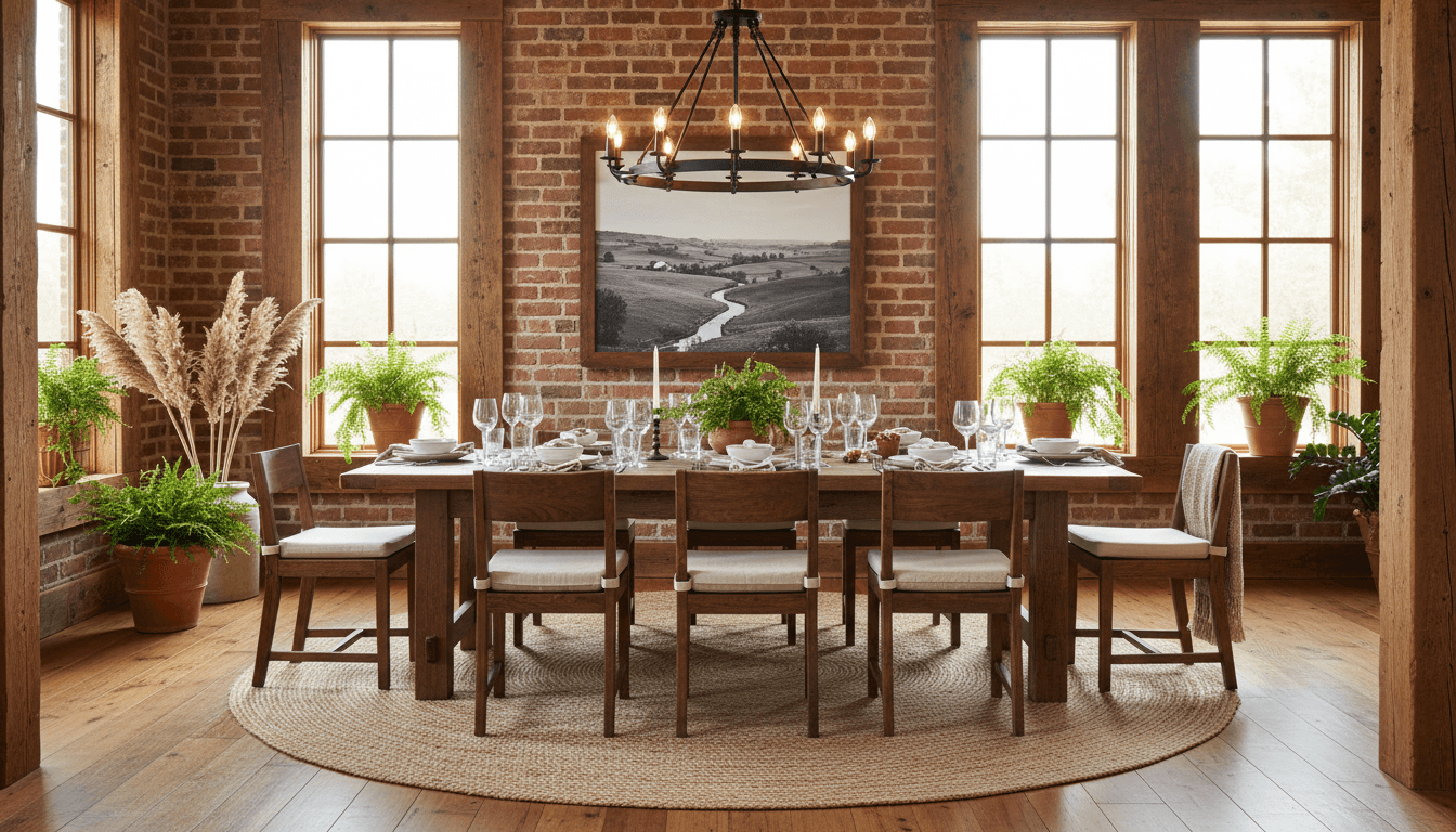 Rustic Dining Room design