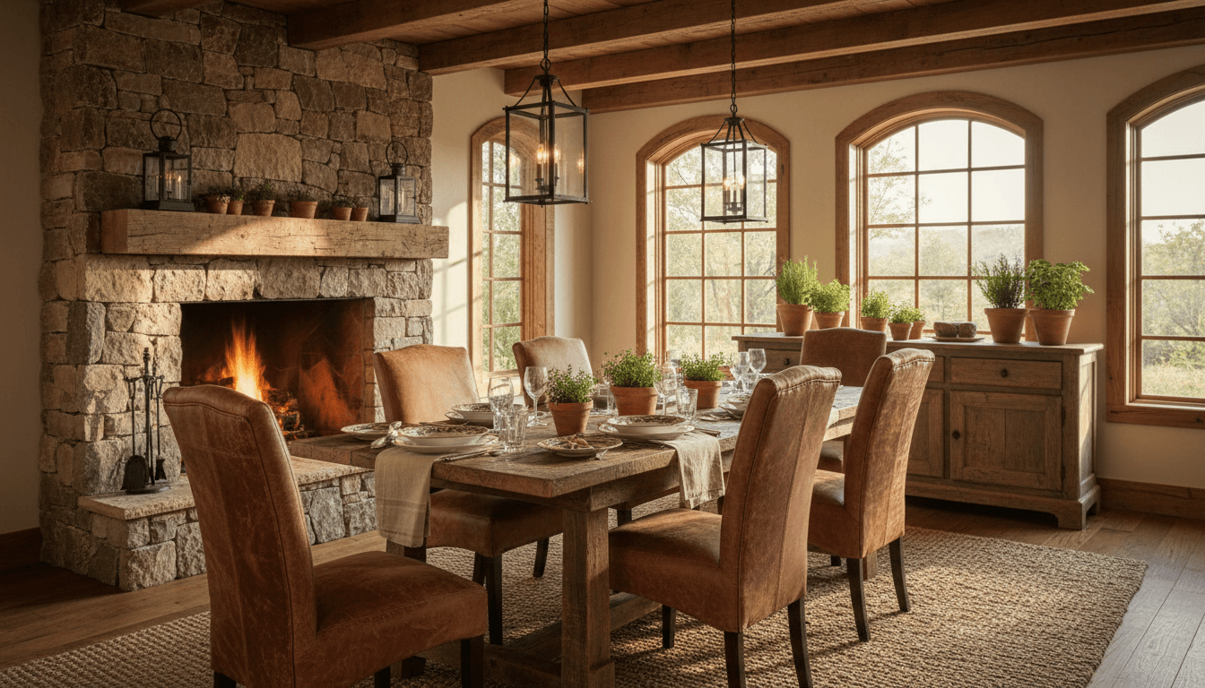 Rustic Dining Room design