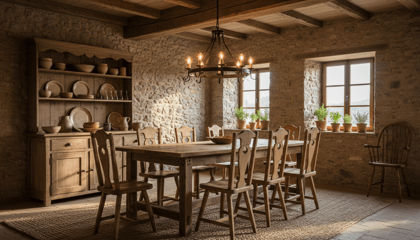Rustic Dining Room design