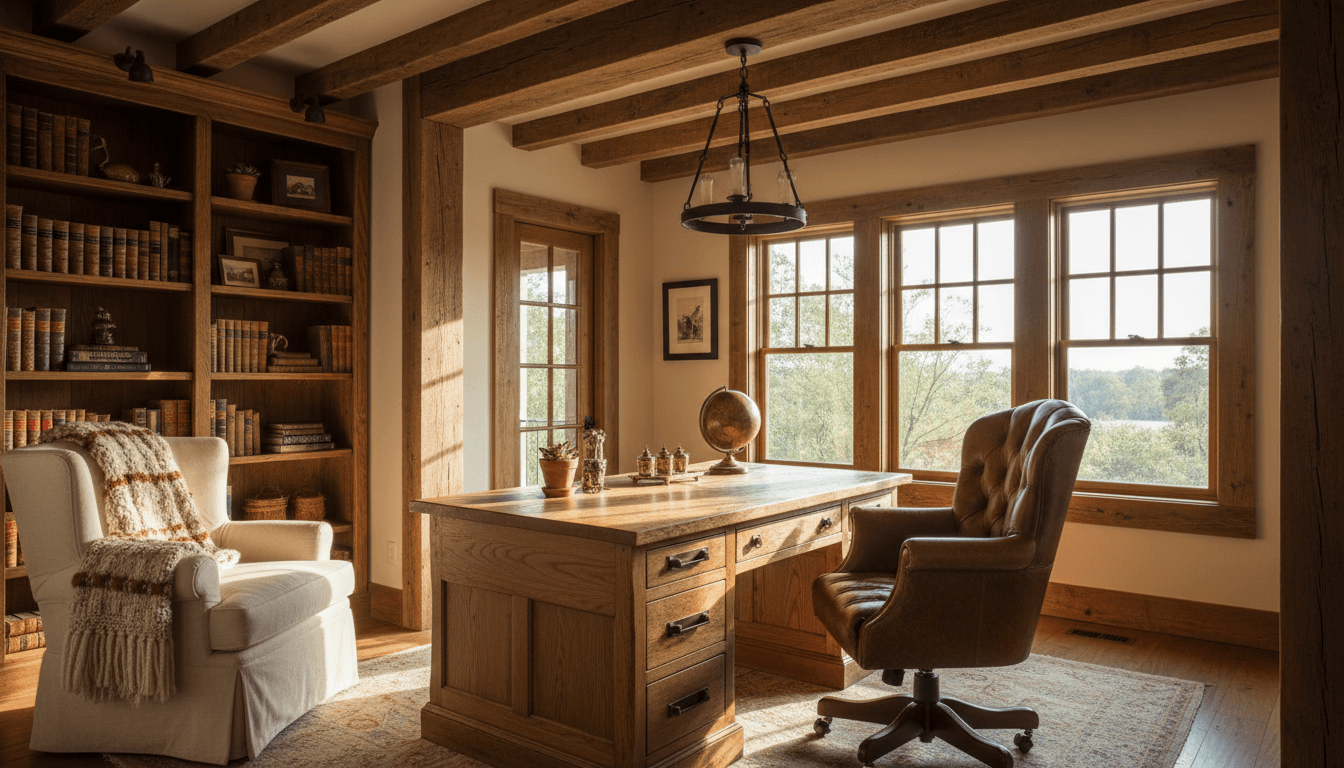 Rustic Home Office design
