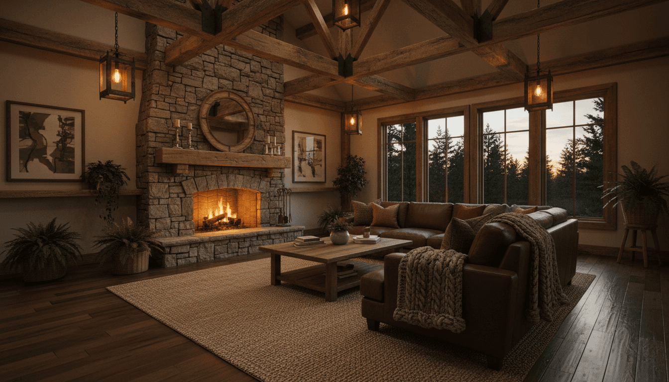 Rustic Living Room design 3