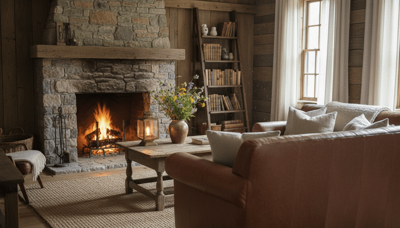 Rustic Living Room design