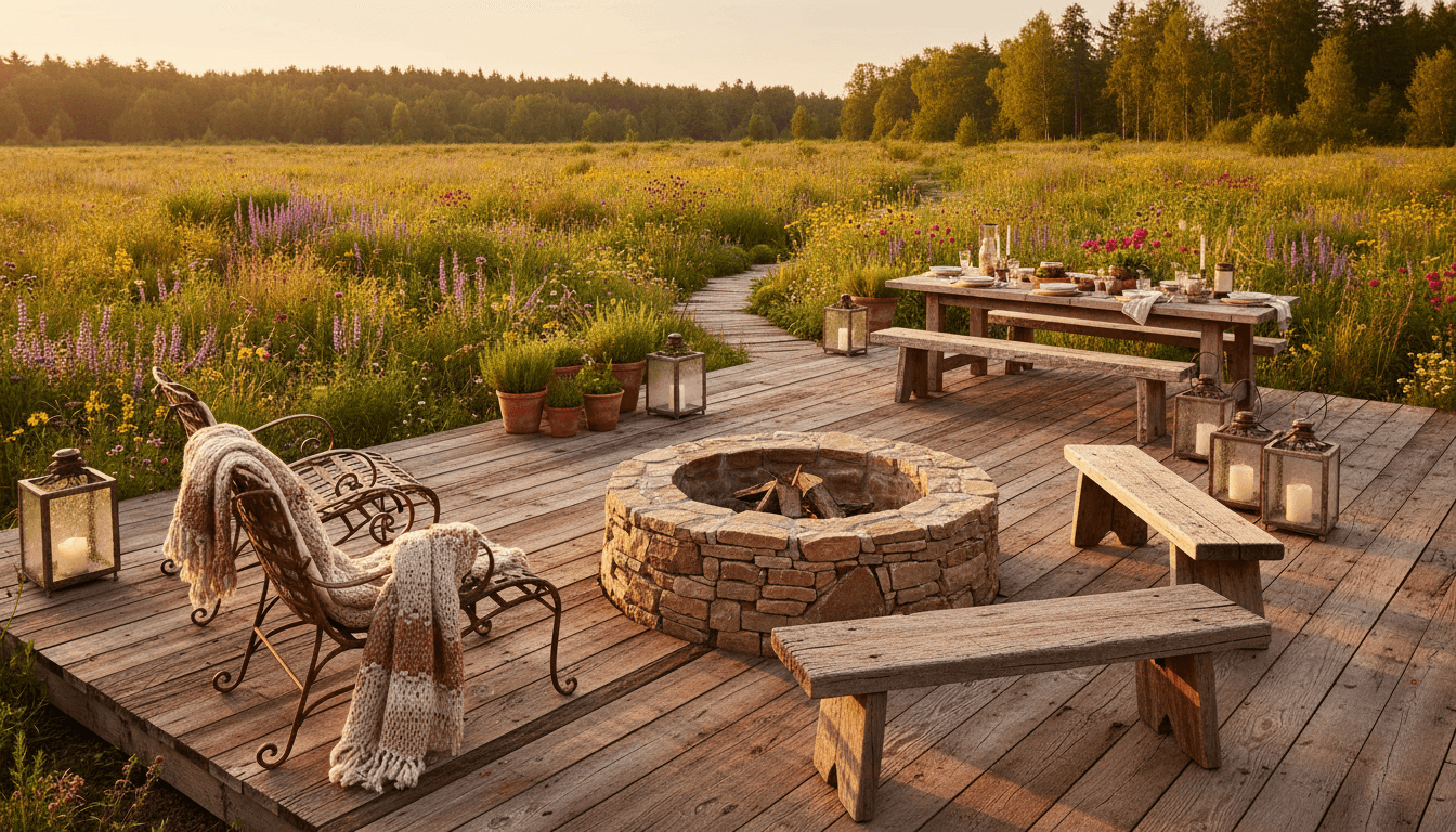Rustic Outdoor Space design