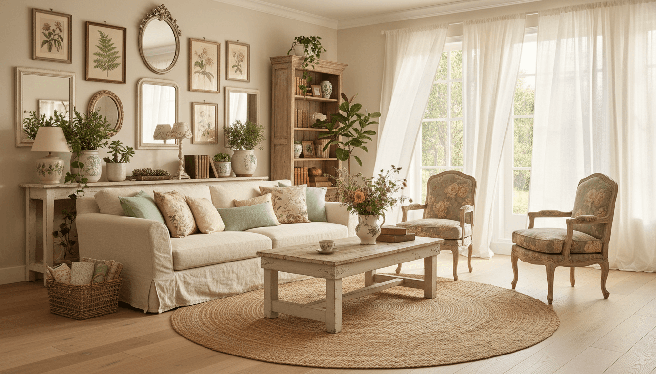 Shabby Chic Living Room design 1