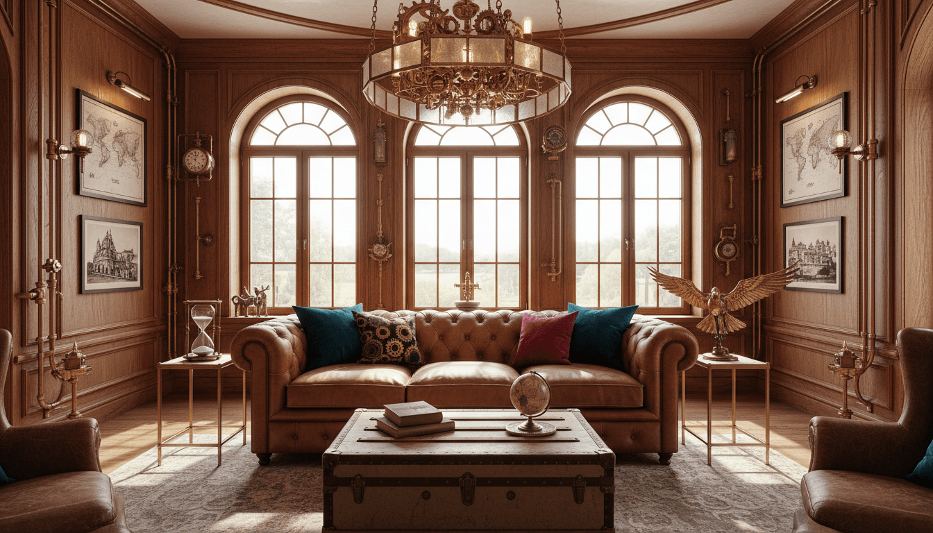 Steampunk Living Room design 1