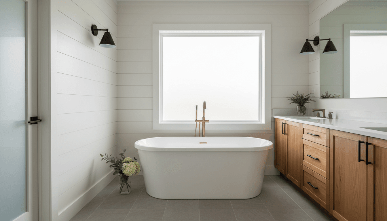 Transitional Bathroom design 1